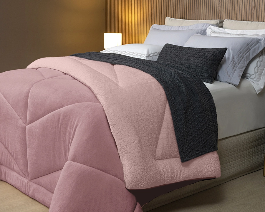 Coberdrom Dupla Face Winter Colors Casal - Lavive