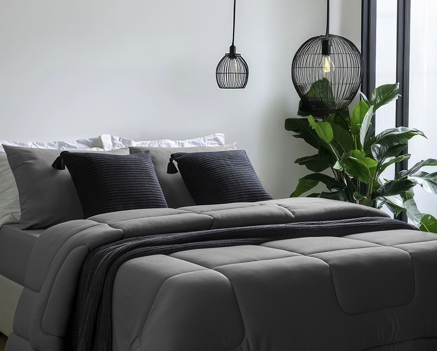 Edredom Zelo Malha Premium Casal - 100% Algodão - Fio Penteado