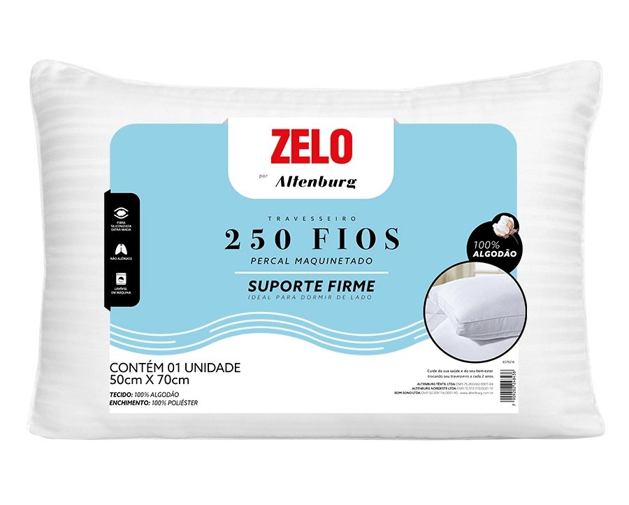 Travesseiro Altenburg Suporte Firme 0.50x0.70m